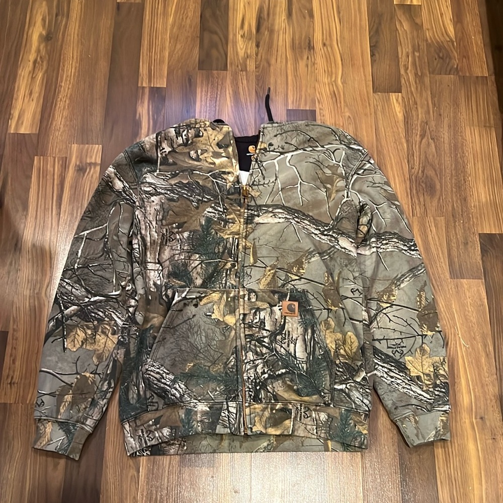 Carhartt men’s camo zip up hoodie